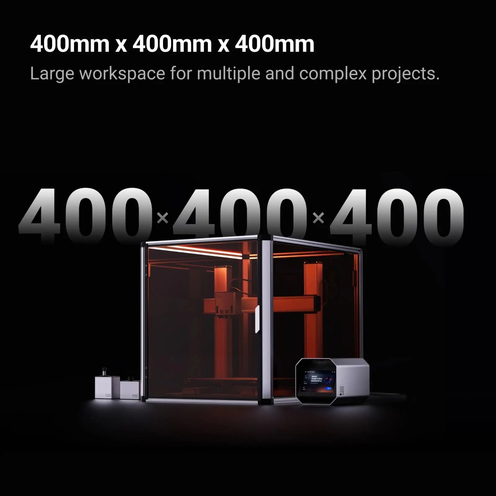 Snapmaker Artisan Premium 3 in 1 3D Printer with 40W Laser Engraver&200W CNC Carving,3D Printer Dual Extrusion Large Printing Size 15.75"x15.75"x15.75" with 7"Touchscreen,Industrial - Grade Linear Rails - North State Signs & Printing