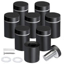 Standoffs 8 Pack Standoff Screws 3/4 x 1 Inch Black Sign Standoffs Stainless Steel Stand Off Wall Mounts for Hanging Acrylic Picture Frame, Advertising Screws Kit - North State Signs & Printing