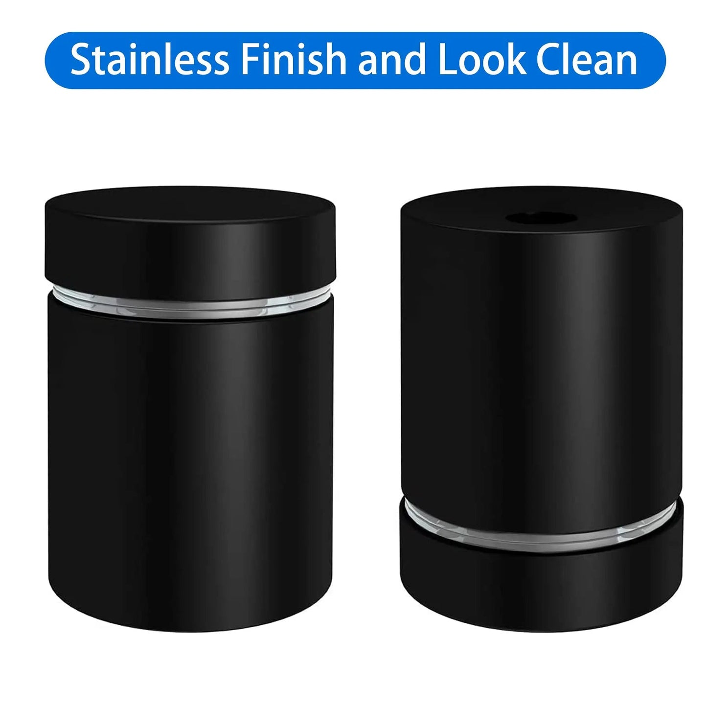 Standoffs 8 Pack Standoff Screws 3/4 x 1 Inch Black Sign Standoffs Stainless Steel Stand Off Wall Mounts for Hanging Acrylic Picture Frame, Advertising Screws Kit - North State Signs & Printing