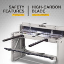 Klutch Deluxe Foot Sheet Metal Shear - 52in.L - Industrial Shear - Stomp Shear