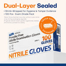 Supmedic Medical Nitrile Exam Gloves, Latex - Free, Powder - Free, Food Safe, Cooking Food Prep, Disposable Gloves, Blue, 100 Pcs (Large) - North State Signs & Printing