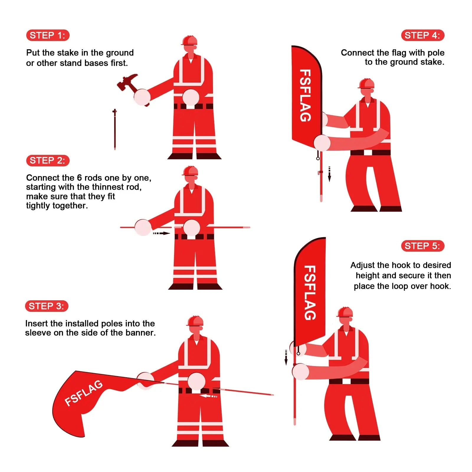 Tamales Advertising Swooper Flag Banner, Tamales Feather Flag with Flag Pole and Ground Stake, Advertising Feather Banner Sign for Tamales Business 8Ft - North State Signs & Printing