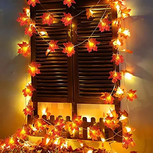 Thanksgiving Decorations Enlarged Maple Leafed Fall Decorations for Home Fall Lights - North State Signs & Printing
