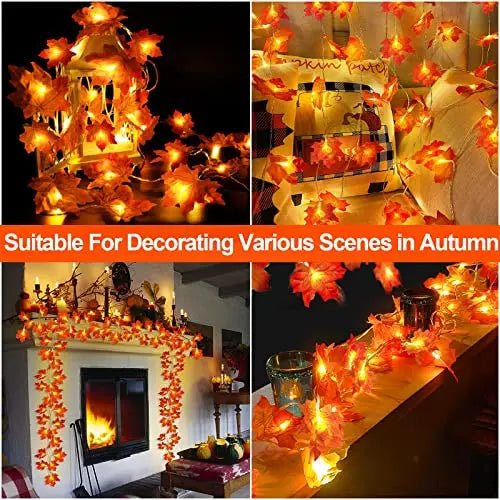 Thanksgiving Decorations Enlarged Maple Leafed Fall Decorations for Home Fall Lights - North State Signs & Printing