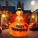 Thanksgiving Inflatables Outdoor Decoration GOOSH 6 Ft Turkey Blow Up Yard Ghost with Built - in LEDs for Indoor Garden Lawn Party Decor - North State Signs & Printing