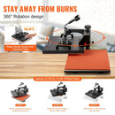 VEVOR 8 in 1 Heat Press Machine 15x15 Inch 360° Swing Away Digital Tshirt Press Machine with (Tumbler/Hat/Plate) Press, Multifunctional Sublimation Heat Press for T-Shirt Hat Cap Mug Plate - North State Signs & Printing