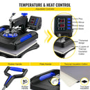 VEVOR 8 in 1 Heat Press Machine 15x15 Inch, 360° Swing Away Shirt Press Machine - North State Signs & Printing