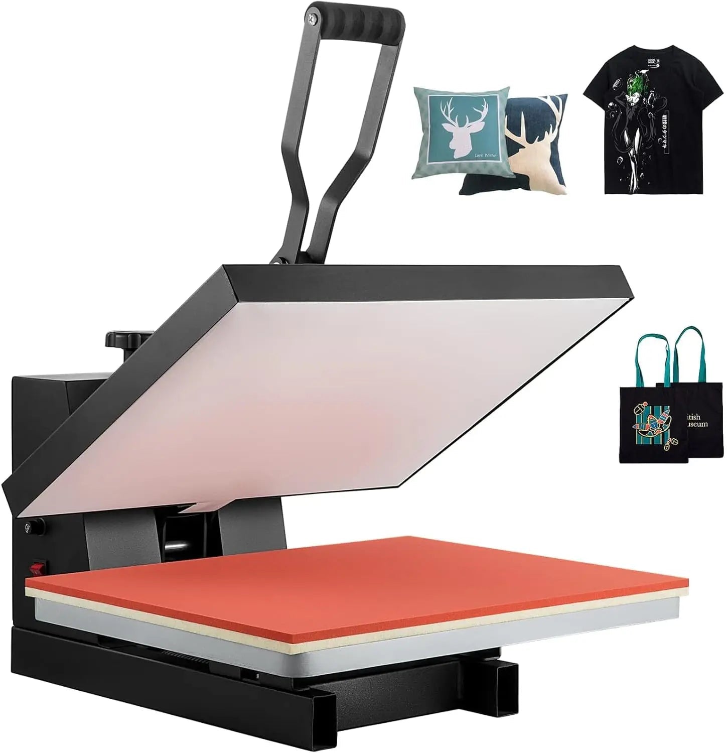 VEVOR Heat Press 16x24, 1700W Power Heat Press Machine, Fast Heating, High Pressure Heat Press Machine for T-Shirt, Digital Industrial Sublimation Printer for Heat Transfer Vinyl, Easy to Use, Black - North State Signs & Printing