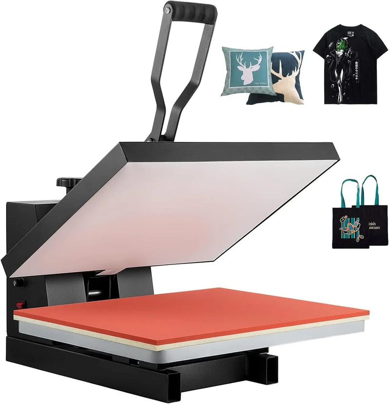 VEVOR Heat Press 16x24, 1700W Power Heat Press Machine, Fast Heating, High Pressure Heat Press Machine for T-Shirt, Digital Industrial Sublimation Printer for Heat Transfer Vinyl, Easy to Use, Black - North State Signs & Printing