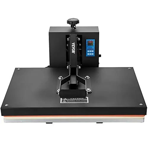 VEVOR Heat Press 16x24, 1700W Power Heat Press Machine, Fast Heating, High Pressure Heat Press Machine for T-Shirt, Digital Industrial Sublimation Printer for Heat Transfer Vinyl, Easy to Use, Black - North State Signs & Printing