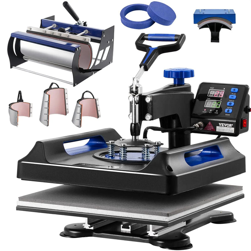 VEVOR Pro Heat Press 15x15 Heat Press with 30 OZ Tumbler Attachment - North State Signs & Printing