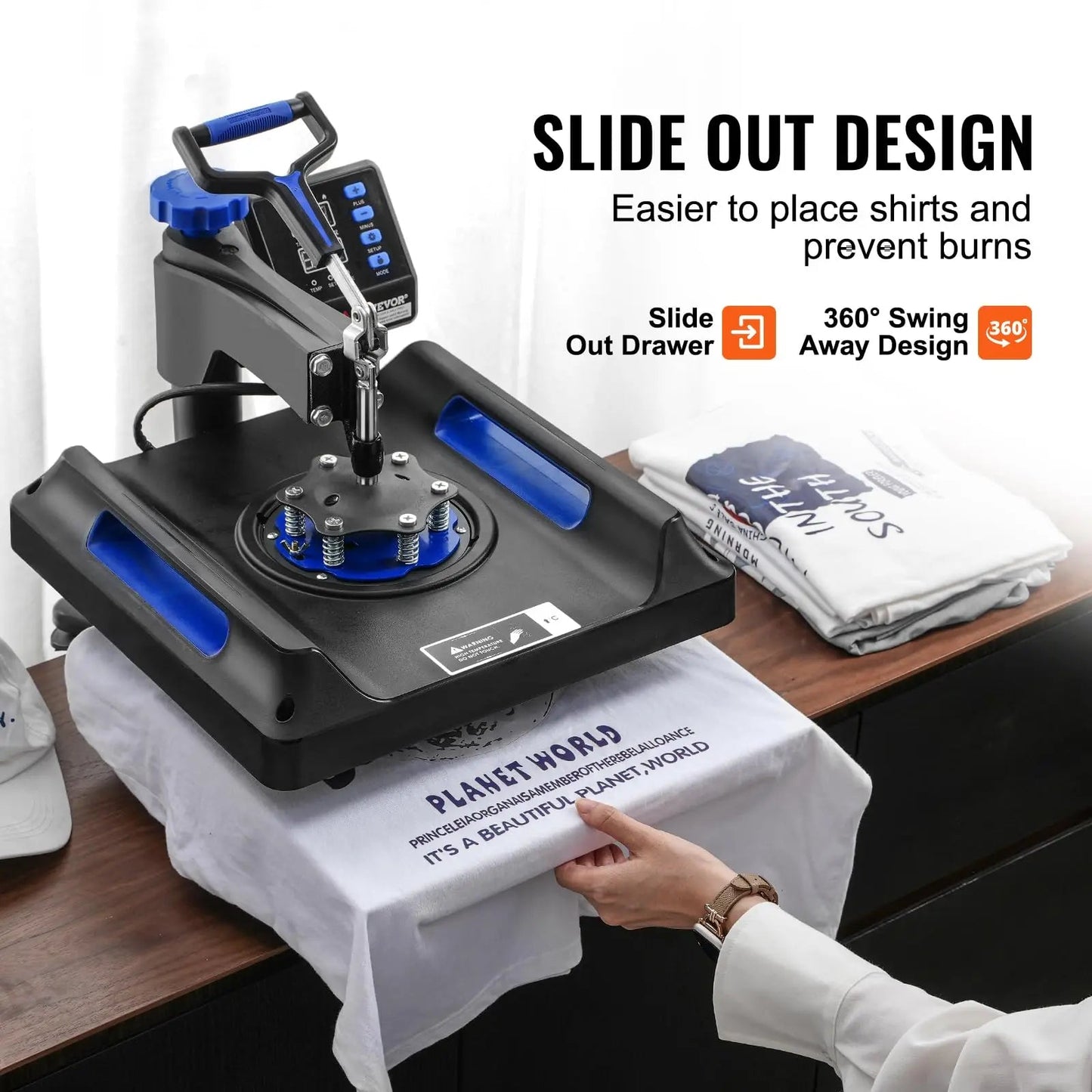 VEVOR Pro Heat Press 15x15 Heat Press with 30 OZ Tumbler Attachment - North State Signs & Printing