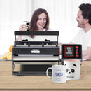 VEVOR Tumbler Heat Press Machine, 11 - 30oz Mug Press, Heat Up Fast and Even, Tumbler Press with Sublimation Paper, Tape and Gloves, Temp and Time Setting, for Sublimation Tumblers, Cups, Mugs, Black - North State Signs & Printing