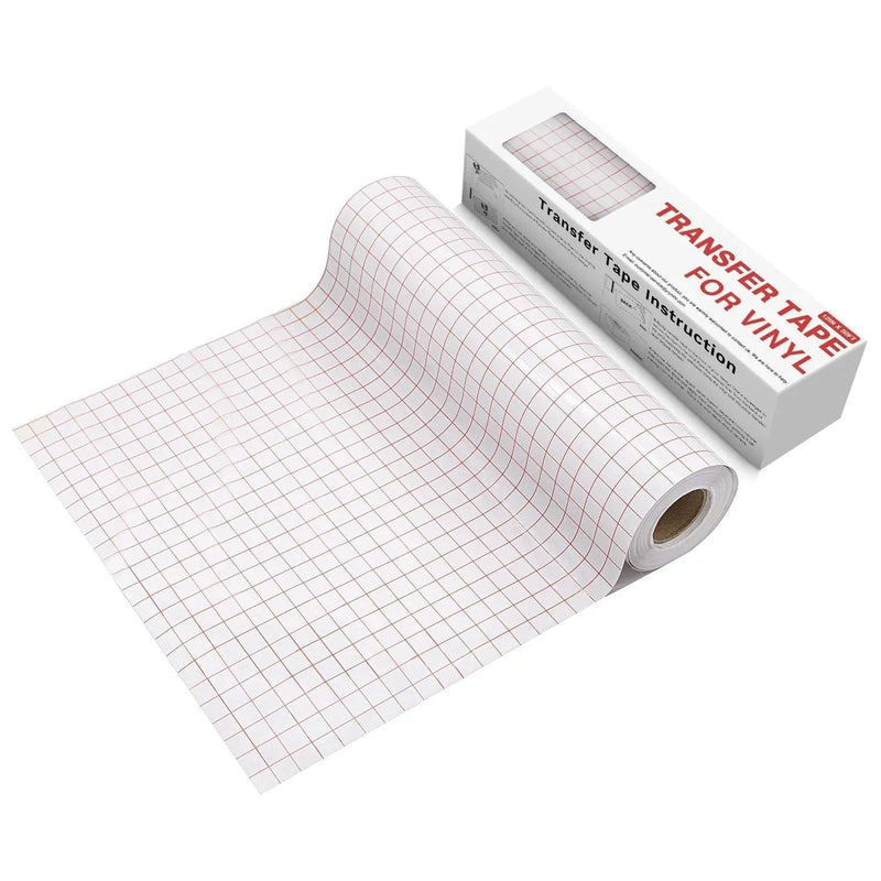 Vinyl Transfer Paper Tape Roll - YRYM HT Clear 12 x 50 FT w/Alignment Grid Application Tape for Silhouette Cameo, Cricut Adhesive Vinyl for Decals,Signs, Windows, Stickers - North State Signs & Printing