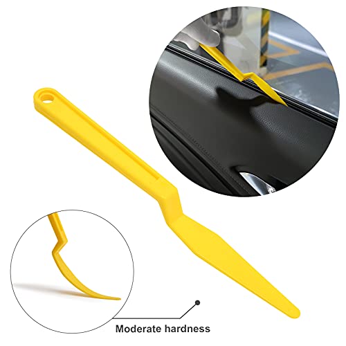 FOSHIO Window Tint Vinyl Wrap Tool Kit with 5M Knife Tape Felt Squeegee Micro Squeegee Wrap Magnets Holders Gloves