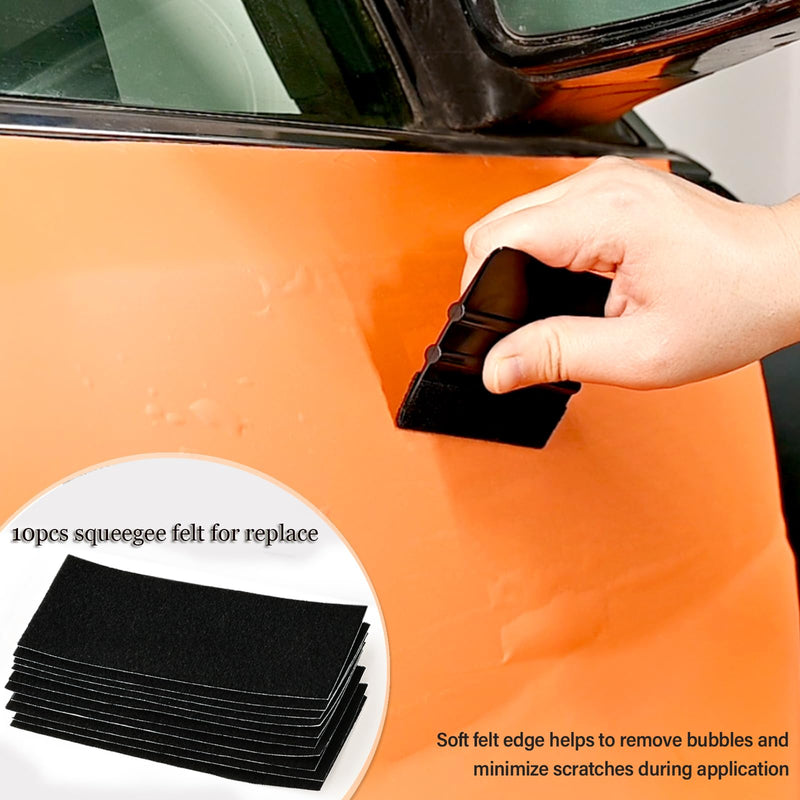 Vinyl Wrap Tool Window Tint Kit,Car Window Tint Application Kit with Small Rubber Squeegee Vinyl Squeegee,Shank Gasket