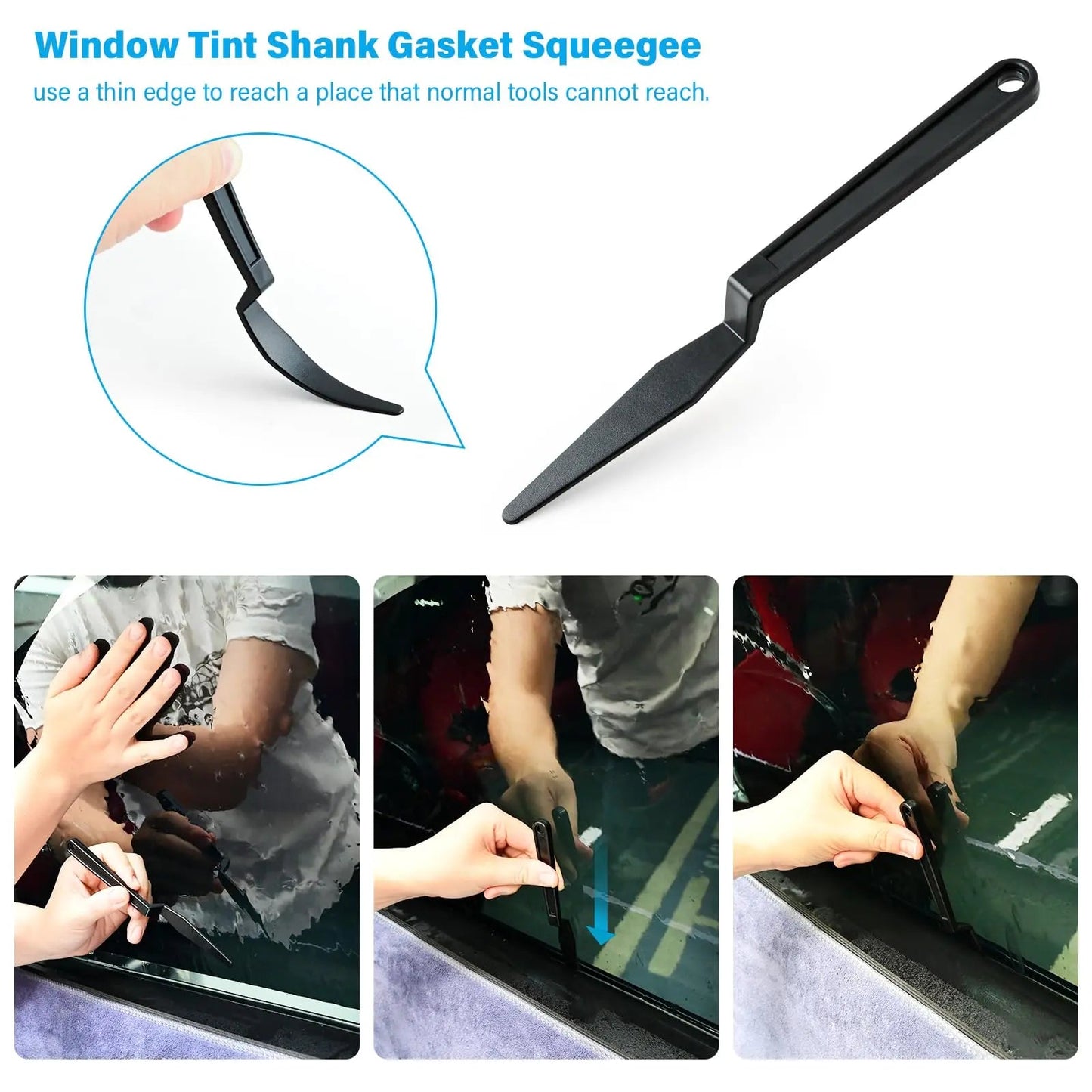 Vinyl Wrap Tool Window Tint Kit,Car Window Tint Application Kit with Small Rubber Squeegee, Vinyl Squeegee,Shank Gasket squeegee,Mini Quarter Squeegee for Car Wrapping,Window Tinting - North State Signs & Printing