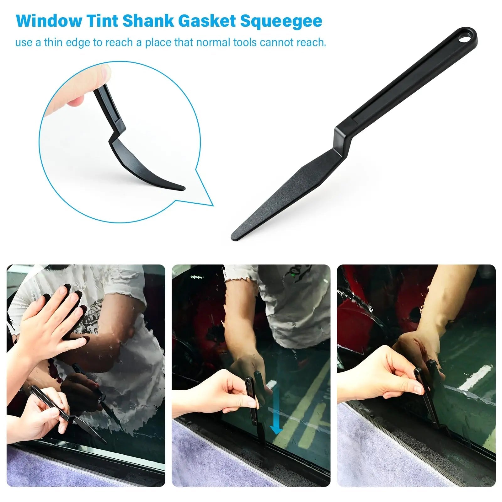 Vinyl Wrap Tool Window Tint Kit,Car Window Tint Application Kit with Small Rubber Squeegee, Vinyl Squeegee,Shank Gasket squeegee,Mini Quarter Squeegee for Car Wrapping,Window Tinting - North State Signs & Printing