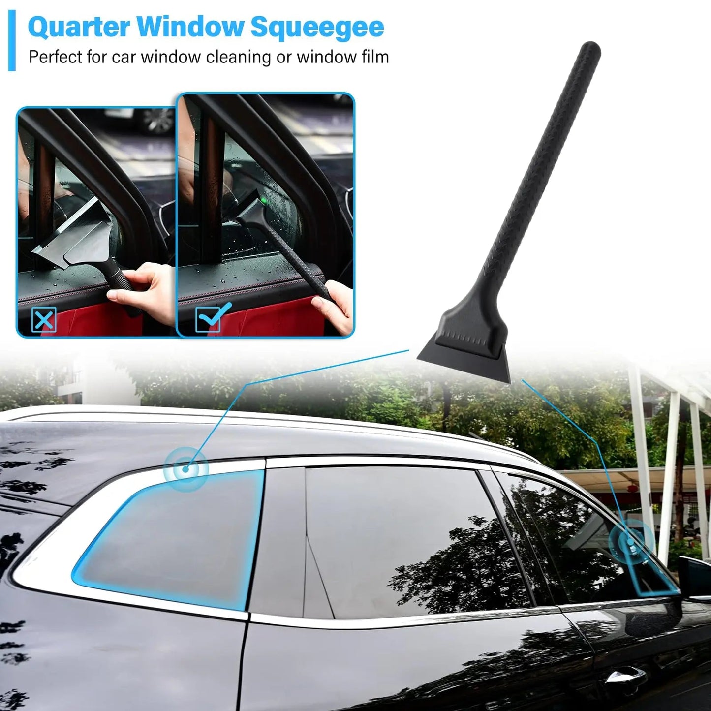 Vinyl Wrap Tool Window Tint Kit,Car Window Tint Application Kit with Small Rubber Squeegee, Vinyl Squeegee,Shank Gasket squeegee,Mini Quarter Squeegee for Car Wrapping,Window Tinting - North State Signs & Printing