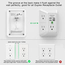 Wall Charger, Surge Protector, QINLIANF 5 Outlet Extender with 4 USB Charging Ports (4.8A Total) 3 - Sided 1680J Power Strip Multi Plug Adapter Spaced for Home Travel Office (3U1C) - North State Signs & Printing