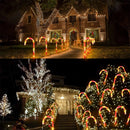 Waterproof Solar Christmas Candy Cane Lights, 24 Pack Upgraded Christmas Pathway Stake Lights Outdoor with 8 Modes, Solar Pathway Makers Lights for Outdoor Yard Walkway Garden Christmas Decorations - North State Signs & Printing