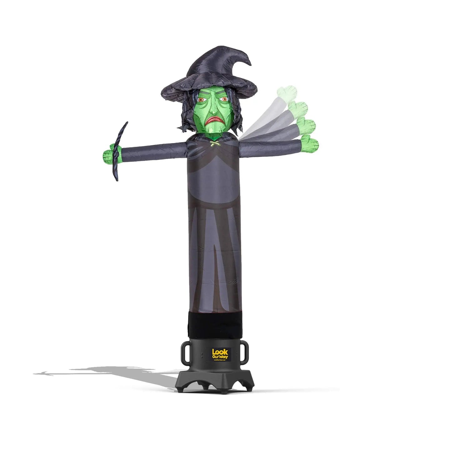 Witch Air Wavers Inflatable Tube Man Set - 7 Feet Tall Air Waver with Air Dancer Blower - Inflatable Advertising Tube Guy with Flapping Waving Arm - Halloween Holiday Promotion - Witch - North State Signs & Printing