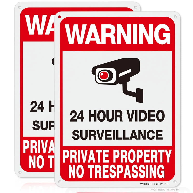 WOUSEDO 2 - Pack Private Property No Trespassing Sign - North State Signs & Printing