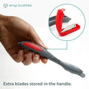 Wrap Buddies Gift Wrap Cutter - Wrapping Paper Cutter for Seamless Cutting, Gift Wrap Cutter Tool, Christmas Paper Cutter, Multi - Purpose Paper Cutting Tool, Crafting Paper Cutter (Includes 6 Blades) - North State Signs & Printing