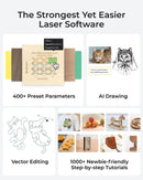 xTool S1 40W Laser Cutter and Laser Engraver for Tumblers, 23.93" x 15.16" Bed Size, 600mm/s Speed, Laser Engraving Machine, Laser Engraver for Wood and Metal, Acrylic, Big Project - Rotary Bundle - North State Signs & Printing