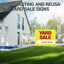 Yard Sale Sign, 17"*13" Yard Sale Signs with Stakes, 3PCS Waterproof Yard Sale Kit, MTCode Double Sided Yard Sale Signs with Directional Arrows - North State Signs & Printing
